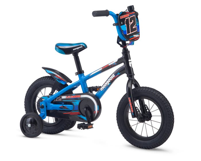 mongoose bike with training wheels