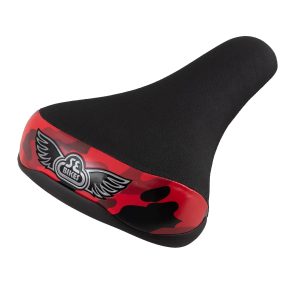 SE Bikes Flyer BMX Seat Red Camo Rear 3/4 view from Performance Bicycle Australia