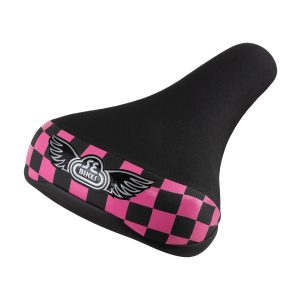 SE Bikes Flyer Seat Pink Checkerboard Rear 3/4 Angle at Performance Bicycle Australia