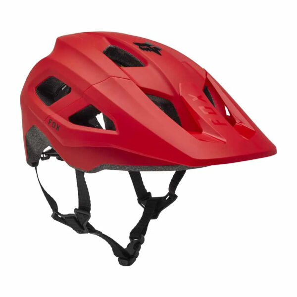 Fox Mainframe MIPS MTB Helmet in Red 3/4 View