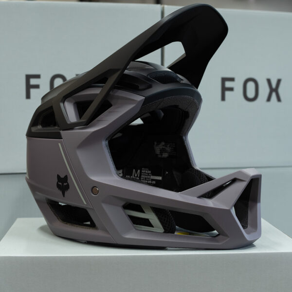 Fox Proframe Helmet Smoke Unbox 3/4 View Performance Bicycle Melbourne Australia